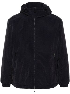 Emporio Armani veste à logo floqué - Bleu