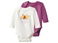 2 Baby rompers Disney (Winnie de Poeh/bes/wit, 86/92)