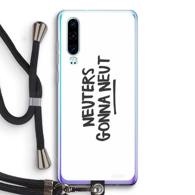 Neuters: Huawei P30 Transparant Hoesje met koord