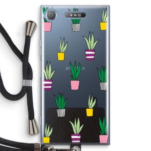 Sanseveria: Sony Xperia XZ1 Transparant Hoesje met koord