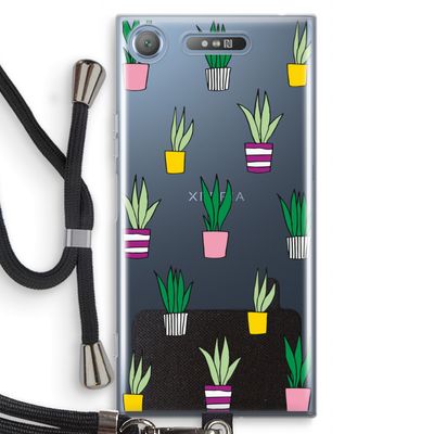 Sanseveria: Sony Xperia XZ1 Transparant Hoesje met koord