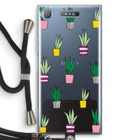 Sanseveria: Sony Xperia XZ1 Transparant Hoesje met koord