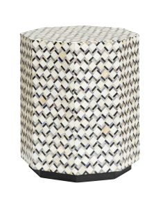 Tower Living Bijzettafel 'Brendola' Bone inlay, 45 x 45cm