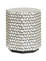 Tower Living Bijzettafel 'Brendola' Bone inlay, 45 x 45cm