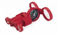 Safari multifunctioneel kompas Optic One junior 9 x 5 cm rood - thumbnail