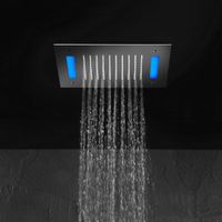 Hotbath Mate Hoofddouche Met Led En Water Sensor Vierkant 30 cm M172 - Gepolijst RVS - thumbnail
