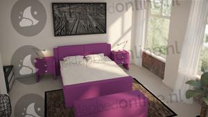 Standaard boxspring 180 x 210 cm- stofkleur 1528