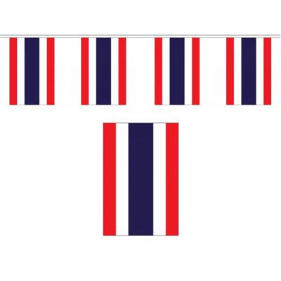 Thailand Vlaggetjes vlaggenlijn slinger - 900 cm - polyester - binnen/buiten - versiering/feestart