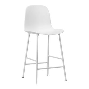 Normann Copenhagen Form Barkruk High 65 cm - Staal - Wit