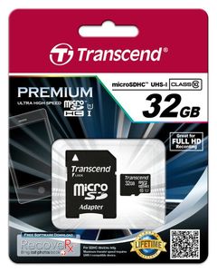 Transcend 32GB microSDHC Class 10 UHS-I flashgeheugen MLC Klasse 10
