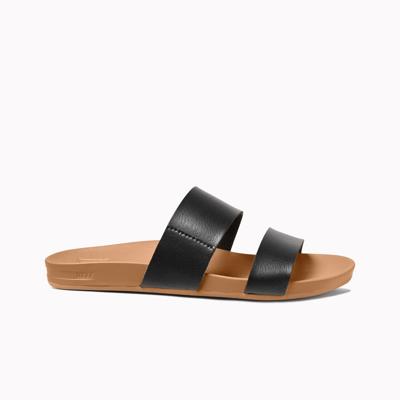REEF Cushion Vista Slipper Dames Black/Natural 10