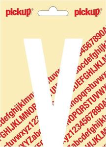 Plakletter Nobel Sticker witte letter V - Pickup