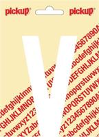Plakletter Nobel Sticker witte letter V - Pickup