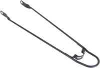 Spatbordstang 28" met bumper - mat zwart