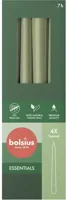 Bolsius gotische kaars essentials 2.4x24.5cm fresh olive 4 stuks