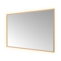 Spiegel Hotbath &MORE 80x120 cm LED-Verlichting Spiegelverwarming Rechthoek Geborsteld Koper PVD