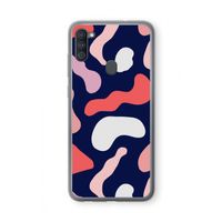Memphis Shapes Pink: Samsung Galaxy A11 Transparant Hoesje