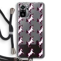 Musketon Unicorn: Xiaomi Redmi Note 10S Transparant Hoesje met koord