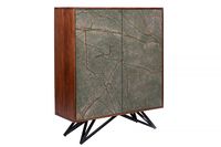 Massief houten dressoir MOUNTAIN SOUL 120 cm kast van echt natuursteen acacia - 43794 - thumbnail