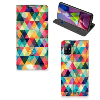 Samsung Galaxy M51 | Hoesje met Magneet | Geruit