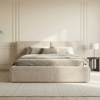 2-Persoons Boxspring Met Opbergruimte - Salerno - Beige 180x200 Cm - - Inclusief Topper - Dekbed-Discounter.nl