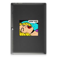 Lenovo Tab 10 | Tab 2 A10-30 Leuke Siliconen Hoes Popart Oh Yes - thumbnail