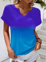 Ombre Notched Casual Shirt - thumbnail