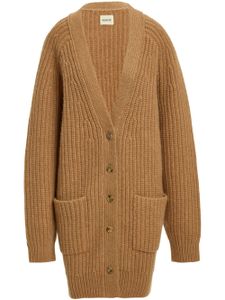 KHAITE cardigan The Miilli en cachemire - Marron