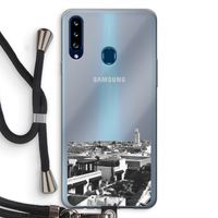 Marrakech Skyline : Samsung Galaxy A20s Transparant Hoesje met koord