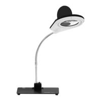 Loeplamp - 5 / 10-keer vergroting - zwart