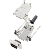 Amphenol L17DTZF09-LJS-RG+L717DE09PST D-sub male connectorset 180 ° Aantal polen: 9 Schroeven 1 stuk(s)