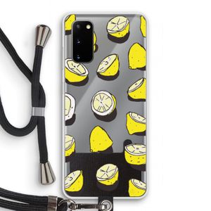 When Life Gives You Lemons...: Samsung Galaxy S20 Transparant Hoesje met koord