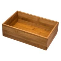 Secret de Gourmet Bestekbak organizer - 1 vaks - bamboe - keuken - 23 x 15 x 7 cm