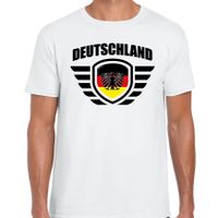 Deutschland landen / voetbal t-shirt wit heren - EK / WK voetbal