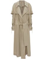 Victoria Beckham trench plissé à design drapé - Tons neutres - thumbnail