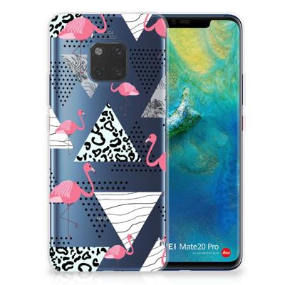 Huawei Mate 20 Pro | TPU Hoesje | Flamingo Triangle