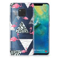 Huawei Mate 20 Pro | TPU Hoesje | Flamingo Triangle
