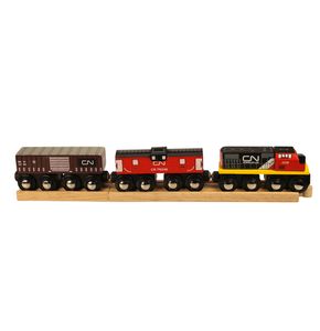 Bigjigs houten cn trein,5dlg
