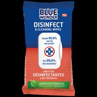 HG Blue wonder disinfect cleaning wipes 72 stuks