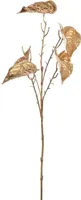 Pure Royal kunsttak anthurium 66cm goud