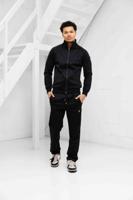 Cruyff Obsidian Trainingspak Heren Zwart/Goud - Maat XL - Kleur: Zwart | Soccerfanshop