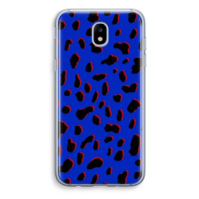 Blue Leopard: Samsung Galaxy J5 (2017) Transparant Hoesje