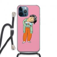 Visknuffel: iPhone 13 Pro Max Transparant Hoesje met koord