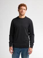 Petrol Knitwear Round Neck Basic M-ros-kwr201 Trui 9111 Deep Black