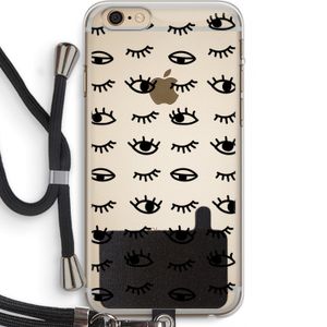 Eye pattern #2: iPhone 6 PLUS / 6S PLUS Transparant Hoesje met koord
