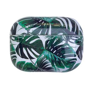Lunso - Hardcover hoes - AirPods Pro - Green Leaves