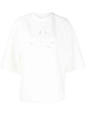Genny t-shirt à motif brodé - Blanc