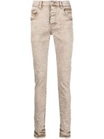 Purple Brand jean en coton stretch à taille mi-haute - Tons neutres