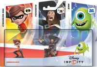 Disney Infinity Triple Pack Sidekicks (Mike / Mrs Incredible / Barbossa)