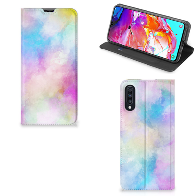 Bookcase Samsung Galaxy A70 Watercolor Light Bookcase Samsung Galaxy A70 Watercolor Light